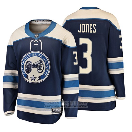 Camiseta Hockey Nino Columbus Blue Jackets Seth Jones 2019 Alterno Breakaway Azul